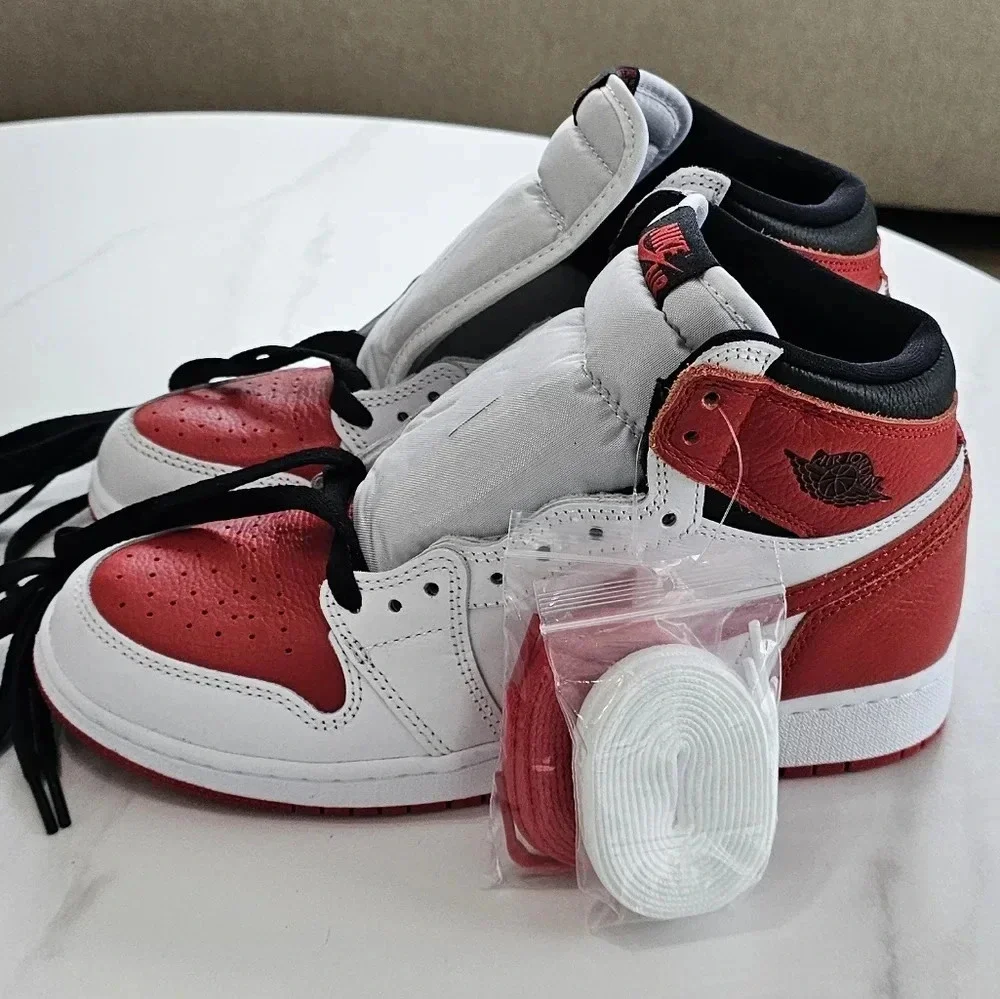 White University Red & Black Jordan 3s